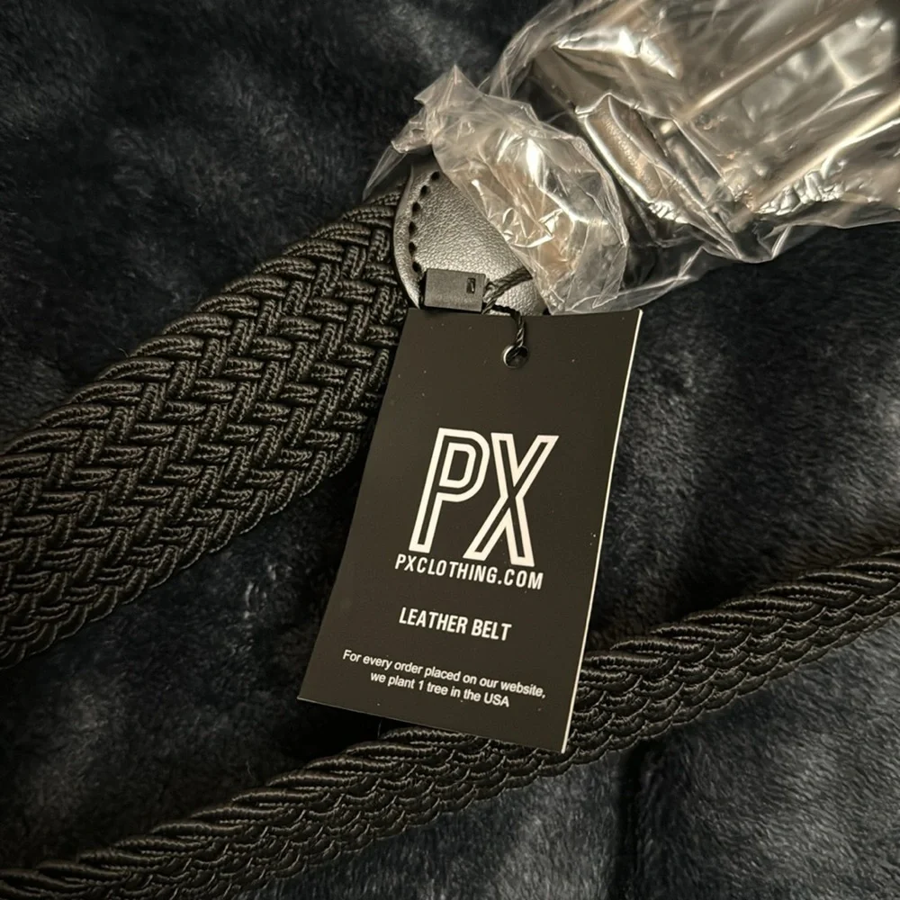 NWT Size 38 Black Leather Belt